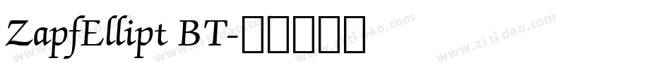 ZapfEllipt BT字体转换